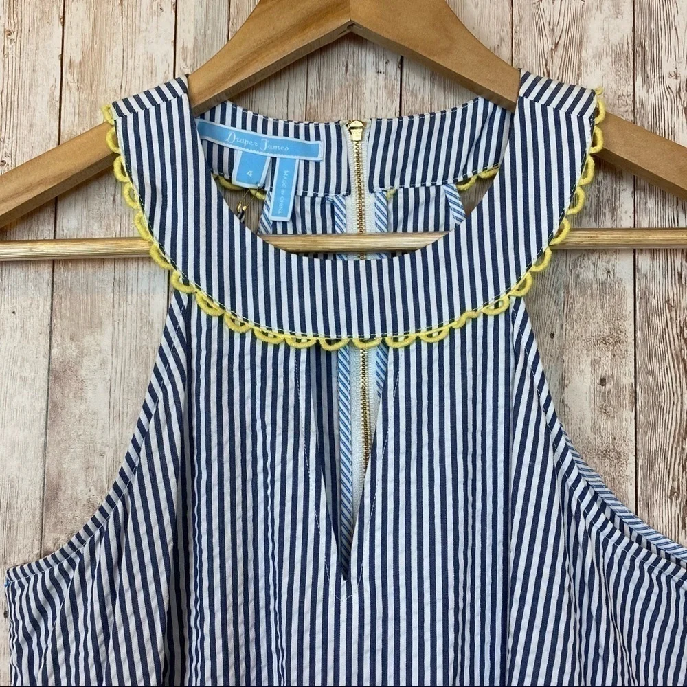 Draper James Seersucker Payton Sleeveless Dress Size 4 - Picture 5 of 14